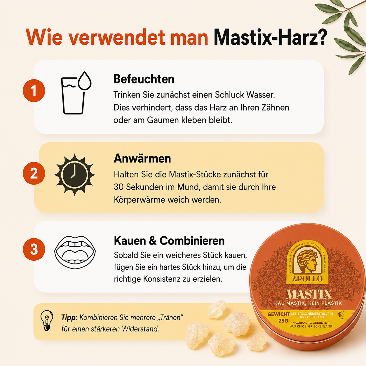 Apollo Mastix-Kaugummi® 25g