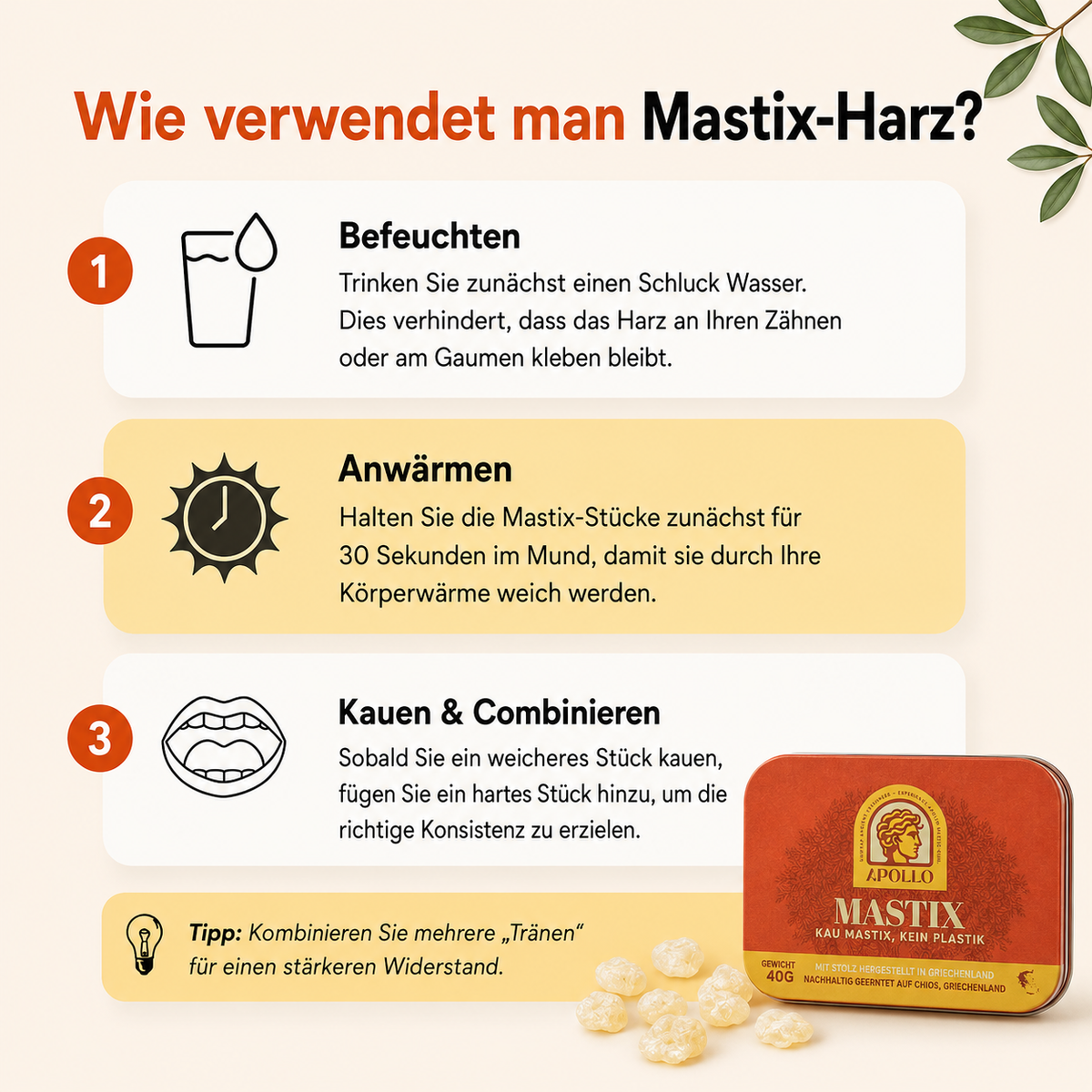 Apollo Mastix-Kaugummi® 40g